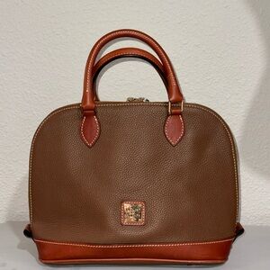 Dooney & Bourke Brown and Tan Satchel